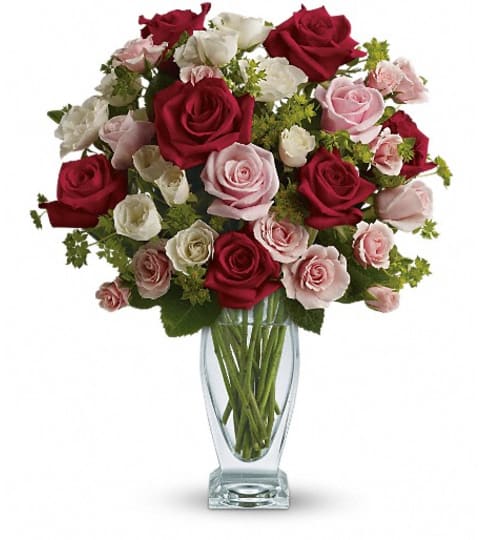 Cupid's Creation with Red Roses by Teleflora