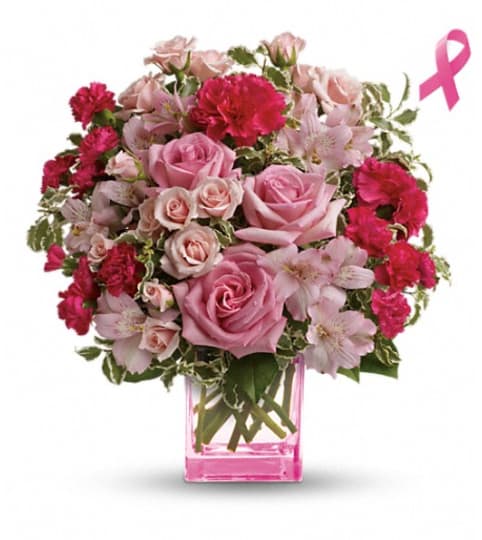 Teleflora's Pink Grace Bouquet. An arrangement by Pompano Beach Floral.