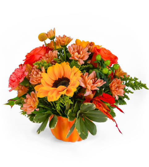 Pumpkin Picking™. An arrangement by Twigs Flower Company.