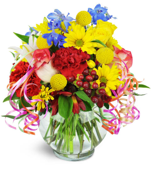 Celebrating You!™. An arrangement by New Britain Flower Shop.