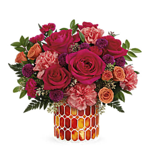 The Teleflora's Sunset Blooms Bouquet Floral Arrangement