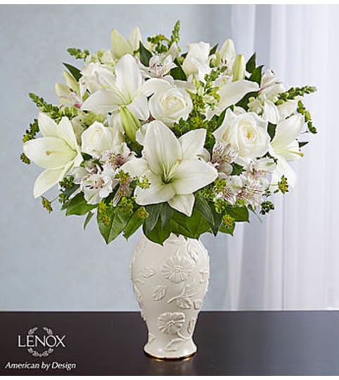 Loving Blooms™ in Lenox® All White. An arrangement by Graceland Florist.