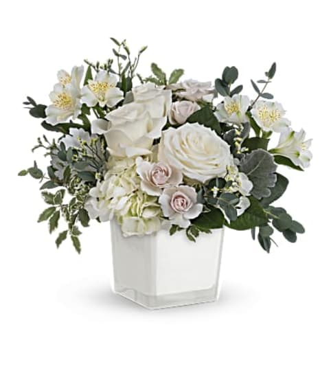 Teleflora's Peaceful Clouds Bouquet