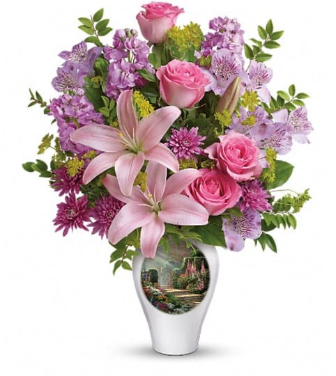 Thomas Kinkade's Glorious Goodness by Teleflora. An arrangement by Julia Flowers.