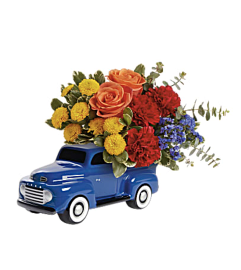 A Teleflora's Ford Vintage Truck Bouquet