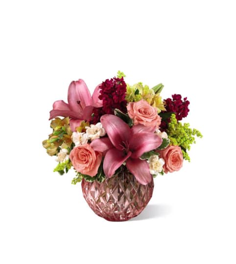 The FTD® Pink Poise™ Bouquet. An arrangement by Country Cousins Flower Shop.