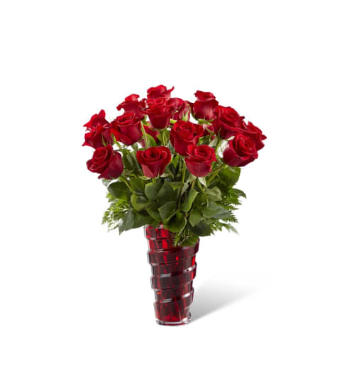 The FTD® In Love with Red Roses™ Bouquet. An arrangement by Country Cousins Flower Shop.