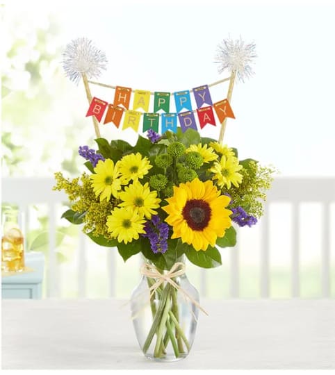 Fields of Europe® Summer and a Happy Birthday Banner