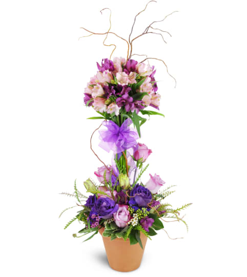 Elegant Embrace™ Topiary. An arrangement by Emotional Bonding.