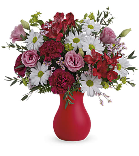 Teleflora's Kissed With Crimson Bouquet