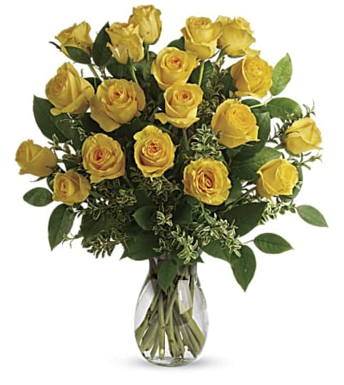 Say Yellow Bouquet. An arrangement by Flowers and Pine World.