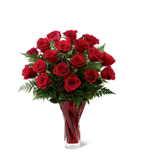 The FTD® In Love with Red Roses™ Bouquet for Valentines. An arrangement by Country Cousins Flower Shop.
