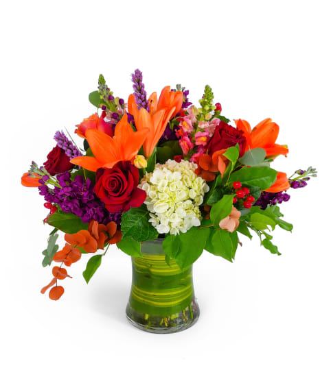 Fig and Firelight™. An arrangement by Bill's Flowers Arrangements.