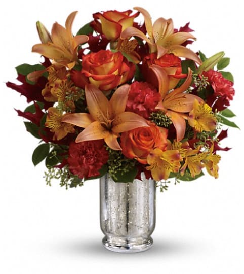 Teleflora's Fall Blush Bouquet. An arrangement by Fabulous Flowers.