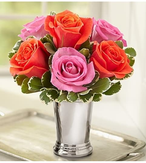 Julep Cup Rose Arrangement - Multi