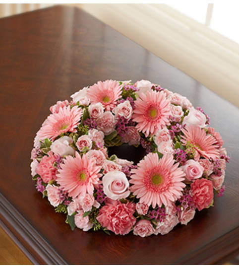 Cremation Wreath - All Pink