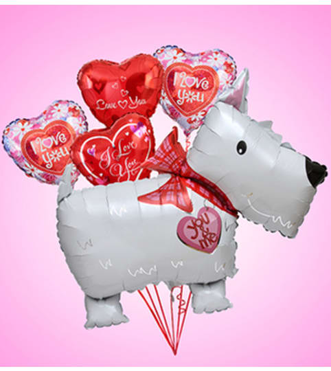 Love Puppy Jumbo Mylar Bundle