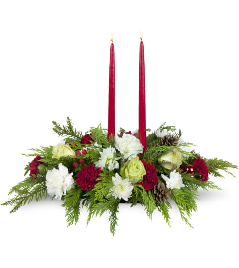 Gather 'Round Centerpiece™. An arrangement by Rocio Flower Shop.