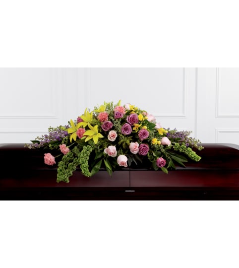 The FTD® Forever Beloved™ Casket Spray. An arrangement by Mt. Scott Flowers.