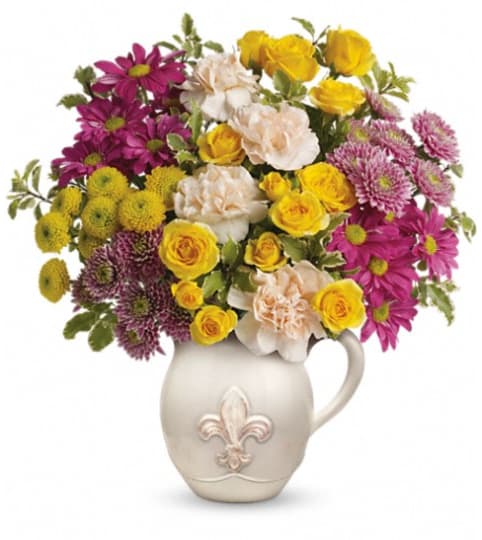 Teleflora's French Fancy Bouquet. An arrangement by Pompano Beach Floral.
