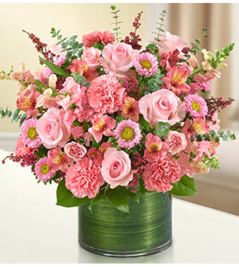 Cherished Memories - All Pink. An arrangement by Graceland Florist.