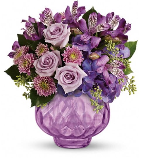 Teleflora's Lush and Lavender with Roses