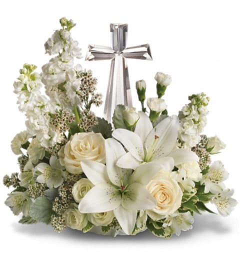 Teleflora's Divine Peace Bouquet for Easter. An arrangement by Flowers By Maria.