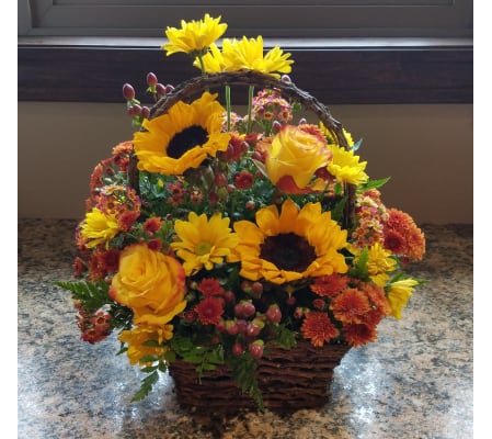 Golden Sunset Basket