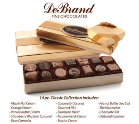 DeBrand 14pc. Classic Collection Chocolates