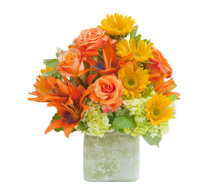 Heaven's Sunset Textured Vase