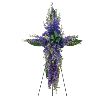 Forever Cherished Lovingly Lavender Cross