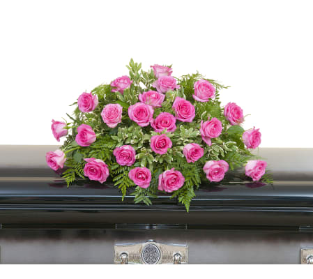 Pink Rose Casket Spray