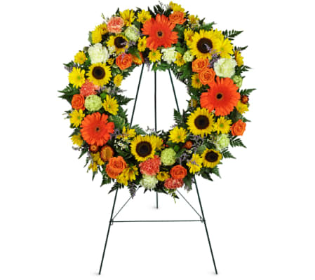 Heavenly Dawn Sunflower Wreath™