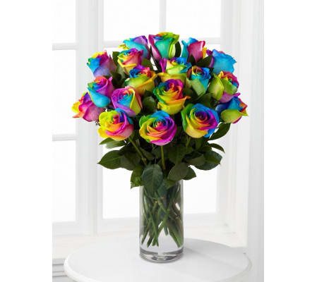 Exquisite Rainbow Rose