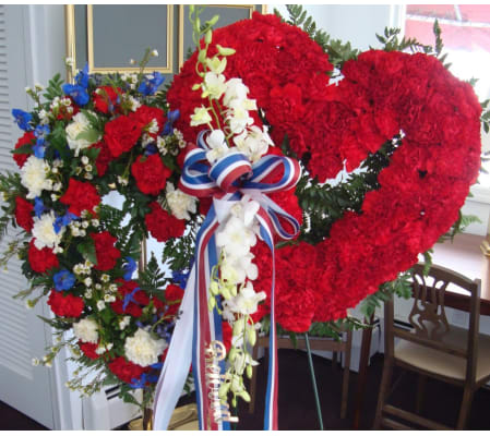 Patriotic Double Heart