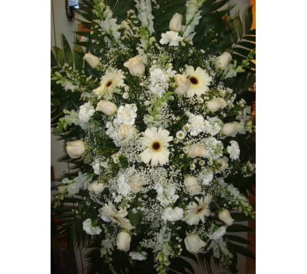 All White Standing Spray