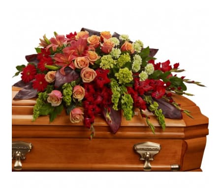 A Fond Farewell Casket Spray