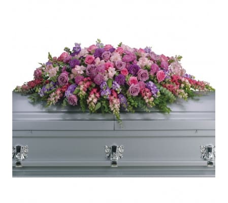 Lilac Tribute Casket Spray