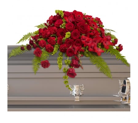 Rose Sanctuary Casket Spray