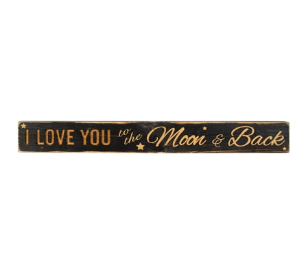 I Love You to the Moon & Back Message Bar