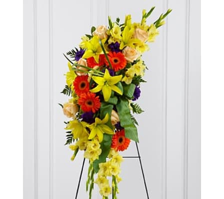 light and Bright Standing Spray