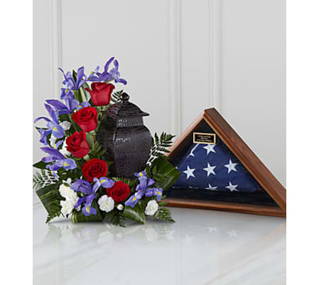 Simple Patriotic Urn Arrangement