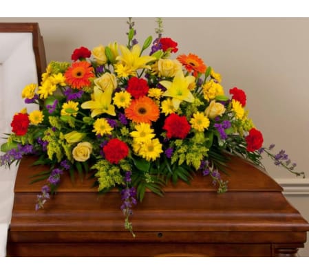 Walk in The Garden Casket Spray