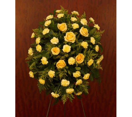 Golden Blooms Standing Spray
