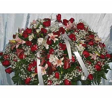 Red Roses with Oriental Orchids GF-CC4