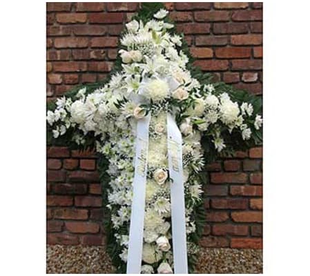 All White with White Cross Sash GF-CR1
