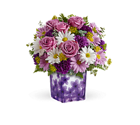Teleflora's Dancing Violets Bouquet