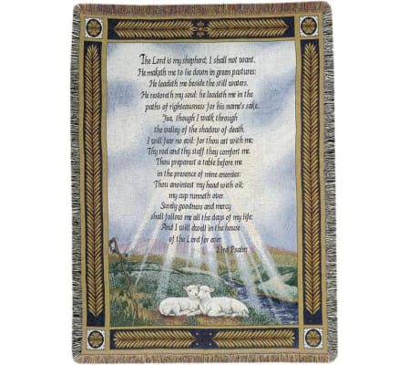 PSALM 23 MEMORIAL THROW