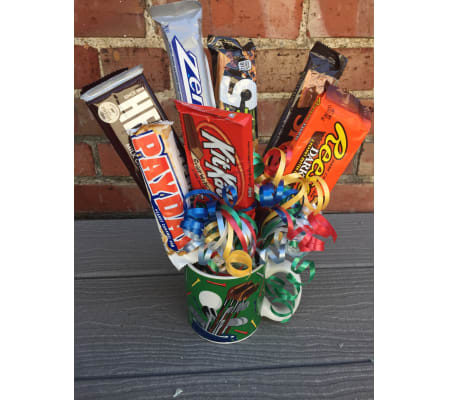 Golf Coffee Mug Candy Bouquet