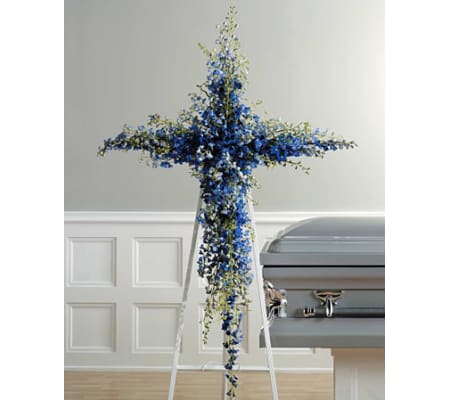 Blue Delphinium Cross SF26-21